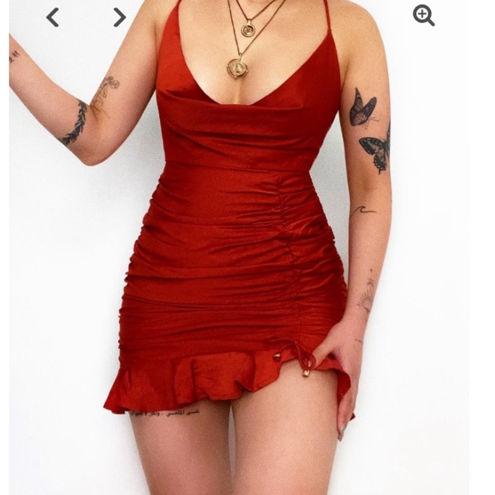 Red valentines mini dress